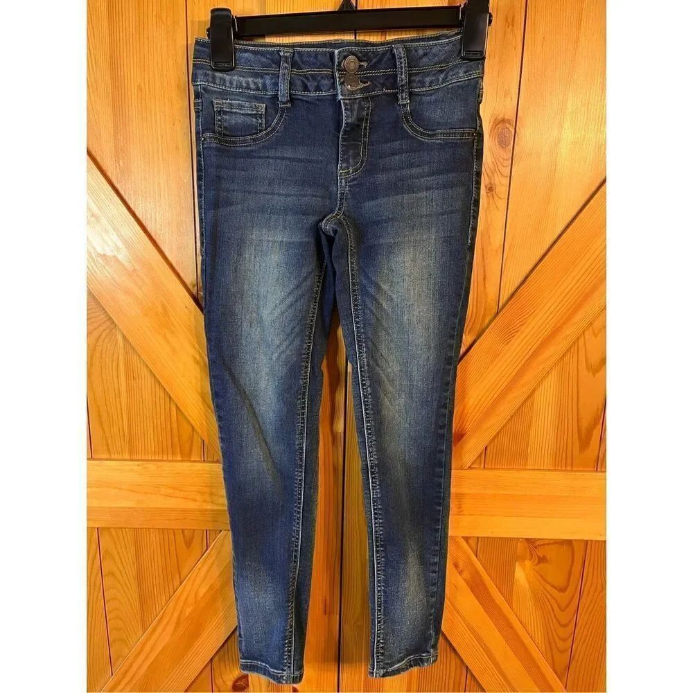 Mudd Mid Rise Leggings Blue Jeans Girls Size 10 (2664)